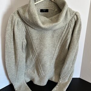 Cozy Gray Cowl Neck Sweater